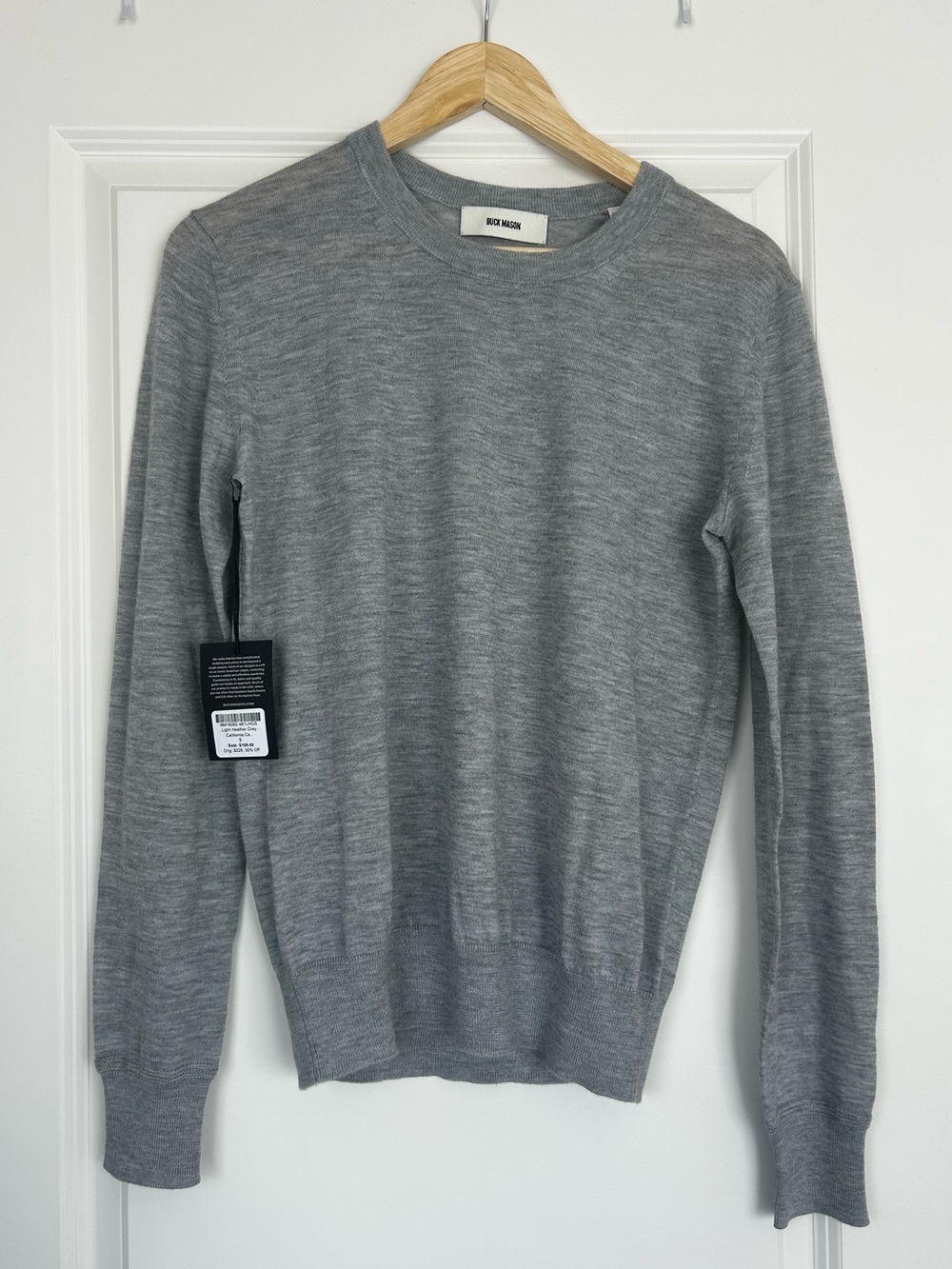 NWT Buck Mason California 100% Cashmere Sweater